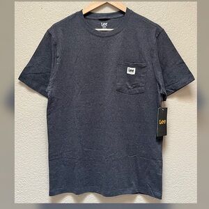 Lee Pocket Shortsleeve T-Shirt Gray Color Men’s -Size M